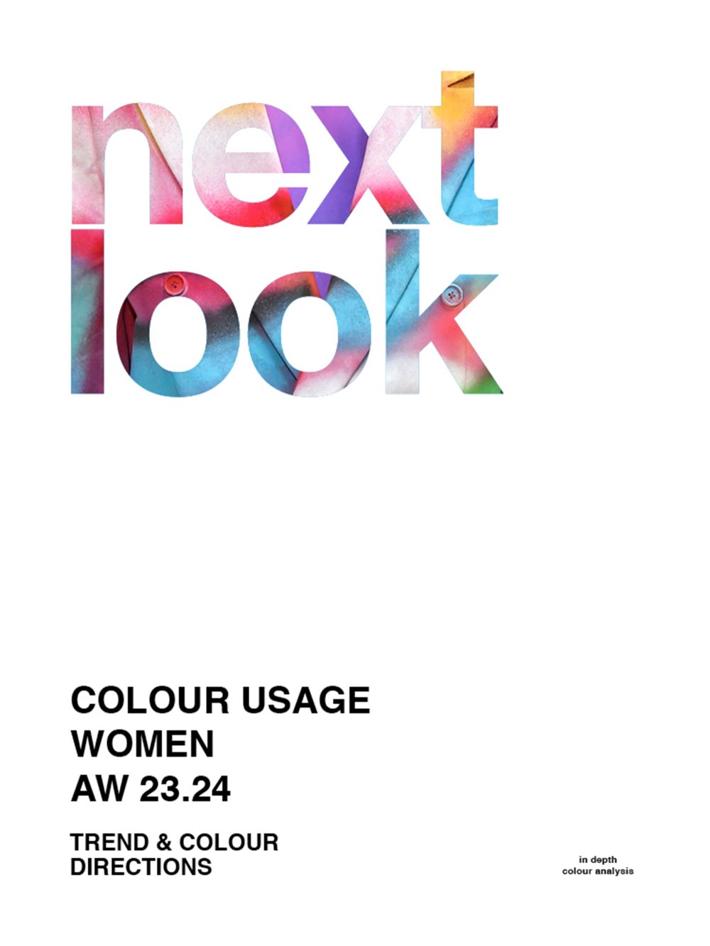 next look Colour Usage Women A/W 23/24