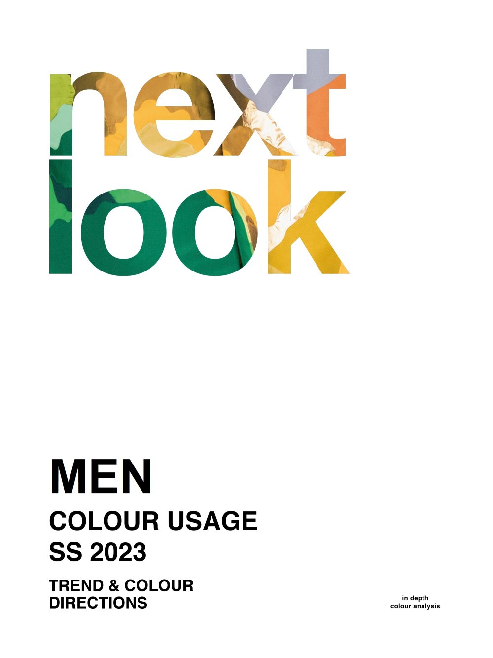 next look Colour Usage Men S/S 2023
